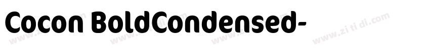 Cocon BoldCondensed字体转换